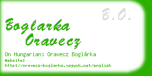 boglarka oravecz business card